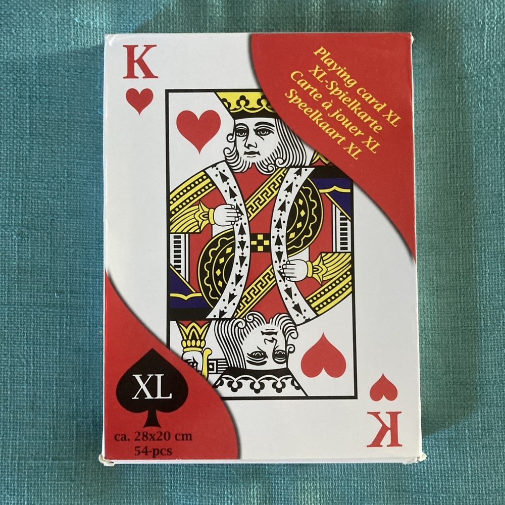 Giant Poker Super Jumbo Playing Cards - 8‎ Inches X 11 Inches